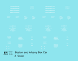 Boston and Albany 36 Or 40 Ft Boxcar White