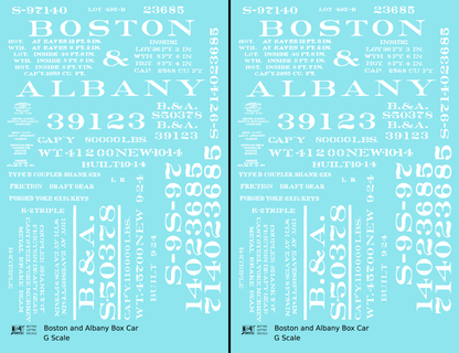 Boston and Albany 36 Or 40 Ft Boxcar White