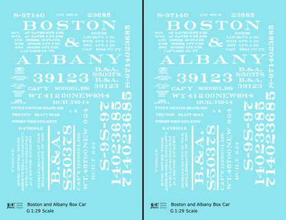 Boston and Albany 36 Or 40 Ft Boxcar White