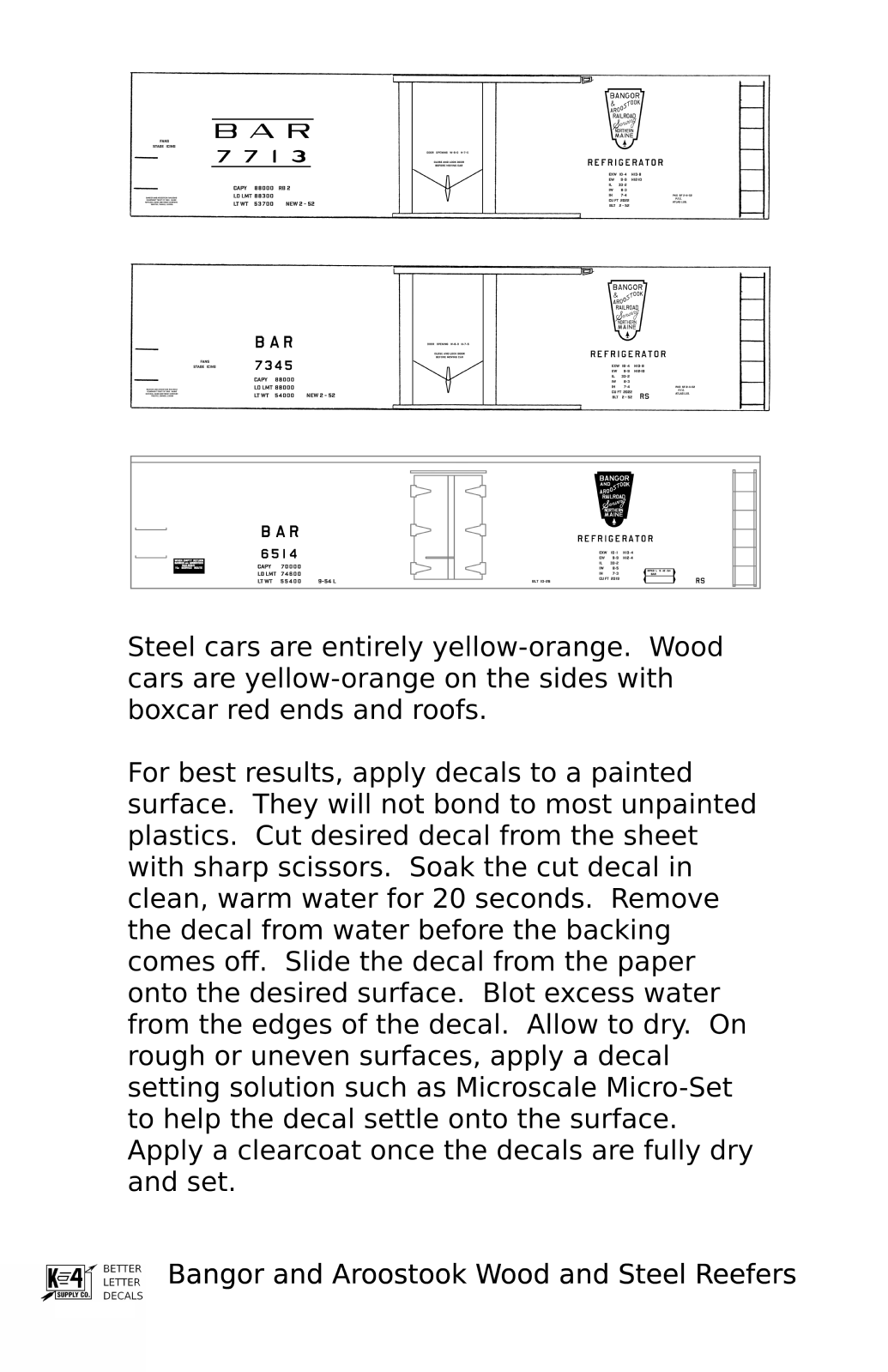 Bangor and Aroostook Wood Or Steel Ice Reefer Black