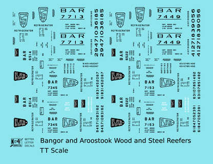 Bangor and Aroostook Wood Or Steel Ice Reefer Black