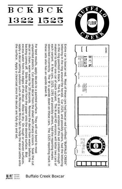 Buffalo Creek 40 Ft Boxcar White