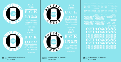 Buffalo Creek 40 Ft Boxcar White