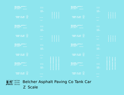 Belcher Asphalt Tank Car White Miami Florida