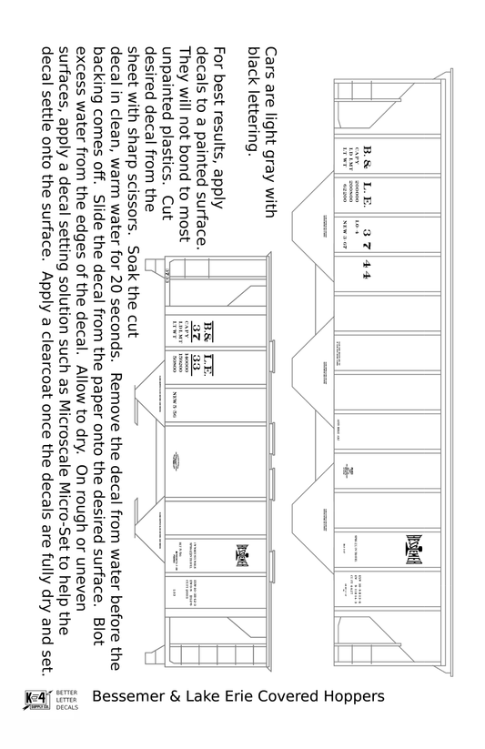 Bessemer and Lake Erie Covered Hopper Black
