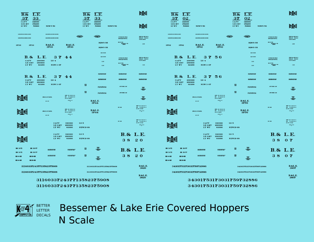 Bessemer and Lake Erie Covered Hopper Black
