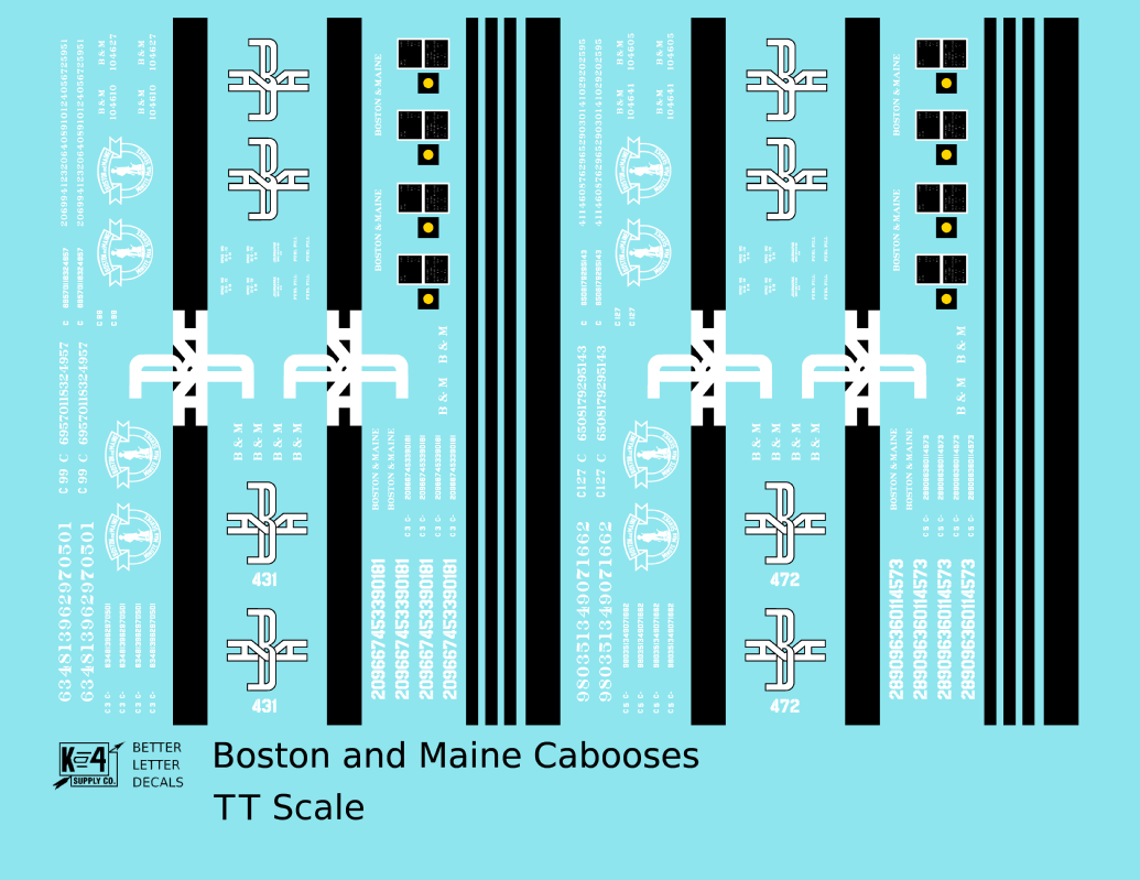 Boston and Maine Caboose White