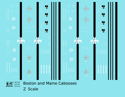 Boston and Maine Caboose White