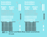 Boston and Maine Diesel Locomotive White 1960-1983