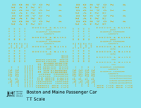 Boston and Maine Standard Passenger Car Dulux Yellow