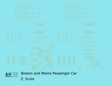 Boston and Maine Standard Passenger Car Dulux Yellow