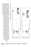 Baltimore and Ohio 40 Ft Boxcar White Big B&O