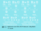Baltimore and Ohio 40 Ft Boxcar White Big B&O