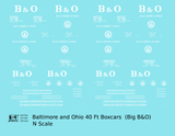 Baltimore and Ohio 40 Ft Boxcar White Big B&O