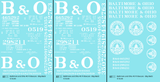 Baltimore and Ohio 40 Ft Boxcar White Big B&O