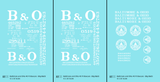 Baltimore and Ohio 40 Ft Boxcar White Big B&O