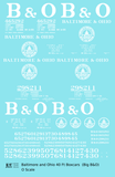 Baltimore and Ohio 40 Ft Boxcar White Big B&O