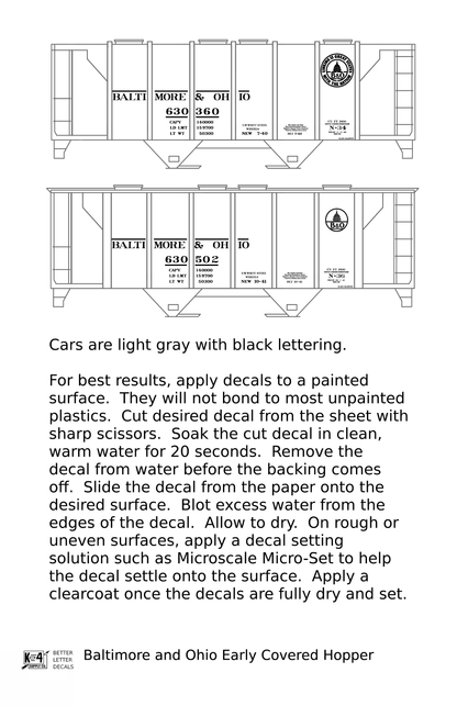 Baltimore and Ohio 70 Ton Covered Hopper Black