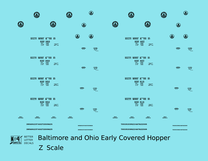 Baltimore and Ohio 70 Ton Covered Hopper Black