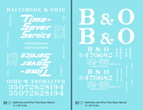 Baltimore and Ohio 40 Ft Boxcar White Time Saver Service
