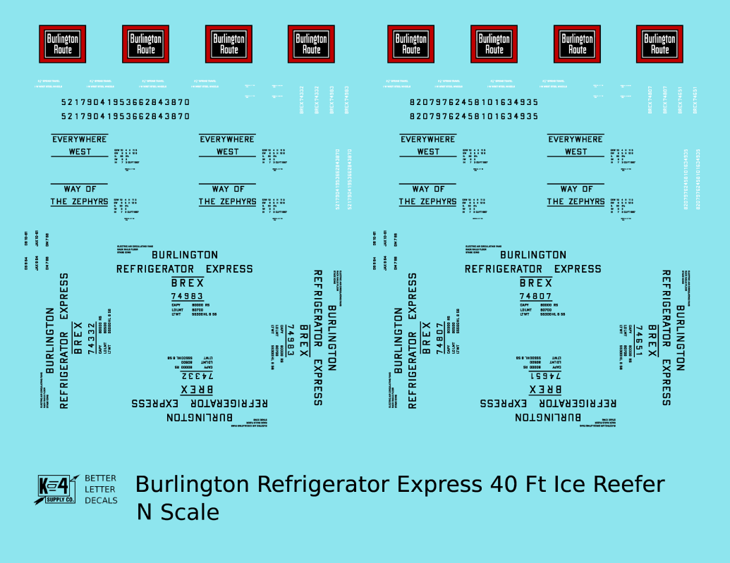 Burlington Refrigerator Express Steel Ice Reefer Black BREX