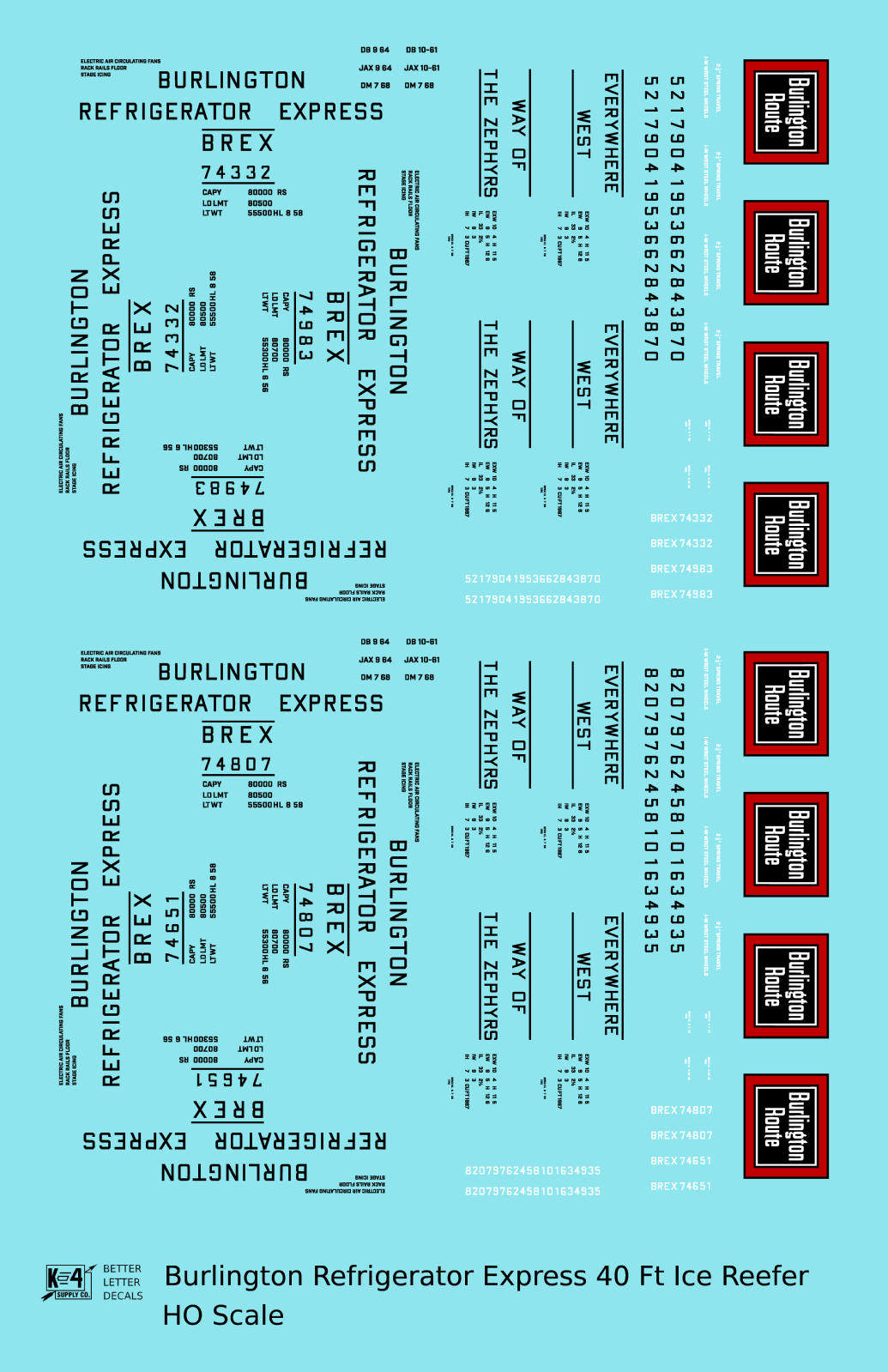 Burlington Refrigerator Express Steel Ice Reefer Black BREX