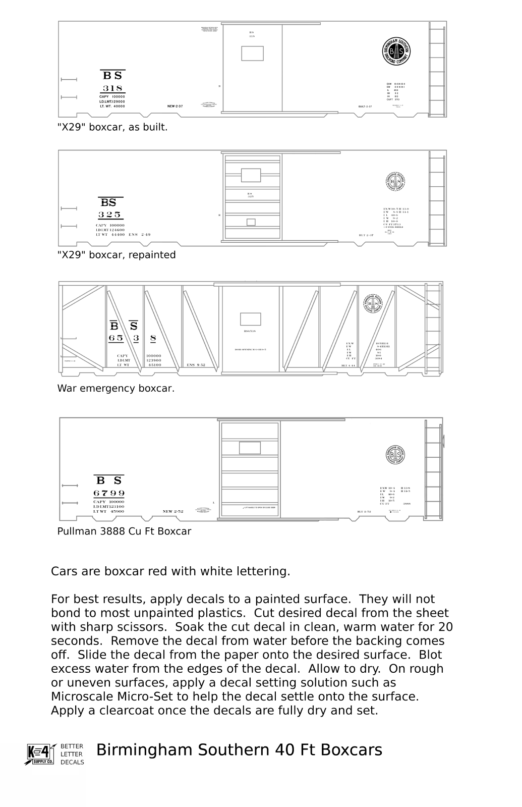 Birmingham Southern 40 Ft Boxcar White