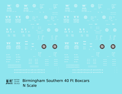 Birmingham Southern 40 Ft Boxcar White