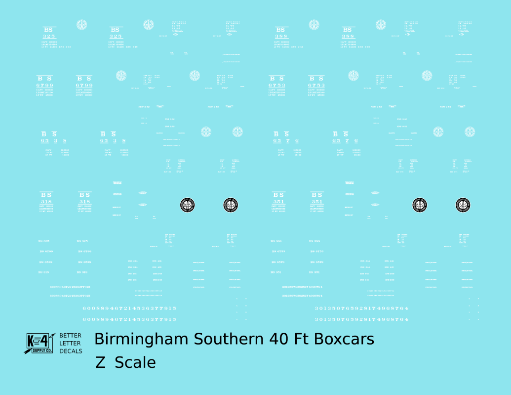 Birmingham Southern 40 Ft Boxcar White