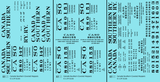 Canada Southern (NYC) Covered Hopper Black NYC-Built - Decal - Choose Scale