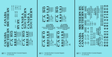 Canada Southern (NYC) Covered Hopper Black NYC-Built - Decal - Choose Scale