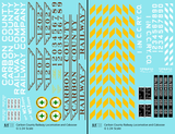 Carbon County Railway EMD Diesel Switcher and Caboose Tuscan  - Decal - Choose Scale