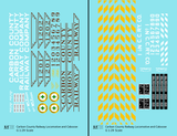 Carbon County Railway EMD Diesel Switcher and Caboose Tuscan  - Decal - Choose Scale