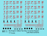 Burlington CB&Q Covered Hopper  Late Scheme