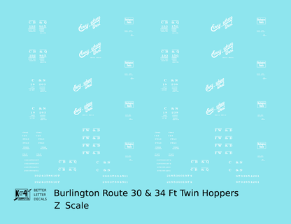 Burlington CB&Q Ribbed Twin Hopper White Everywhere West
