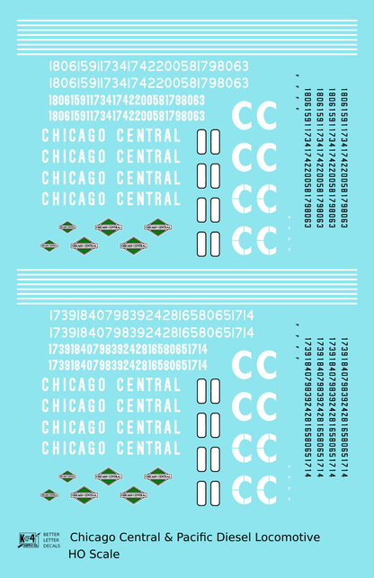 Chicago Central and Pacific Diesel Locomotive White