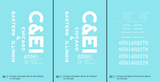 Chicago and Eastern Illinois C&EI Boxcar White Gothic Font