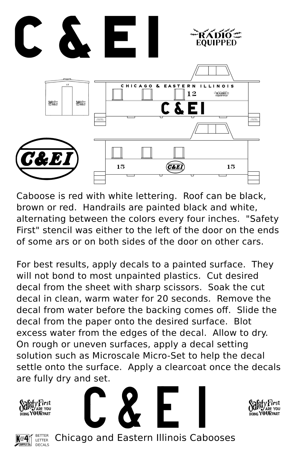 Chicago and Eastern Illinois C&EI Caboose White