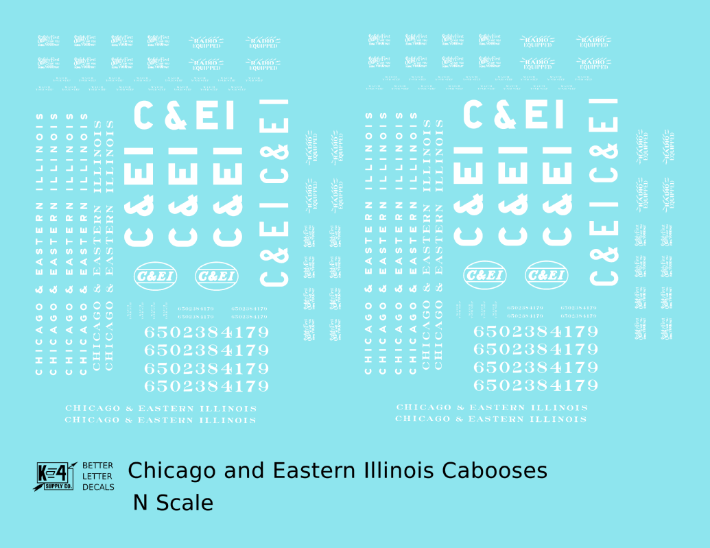 Chicago and Eastern Illinois C&EI Caboose White