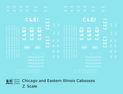 Chicago and Eastern Illinois C&EI Caboose White