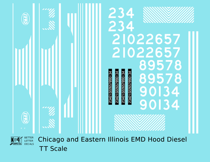 Chicago and Eastern Illinois C&EI Hood Diesel White