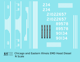 Chicago and Eastern Illinois C&EI Hood Diesel White