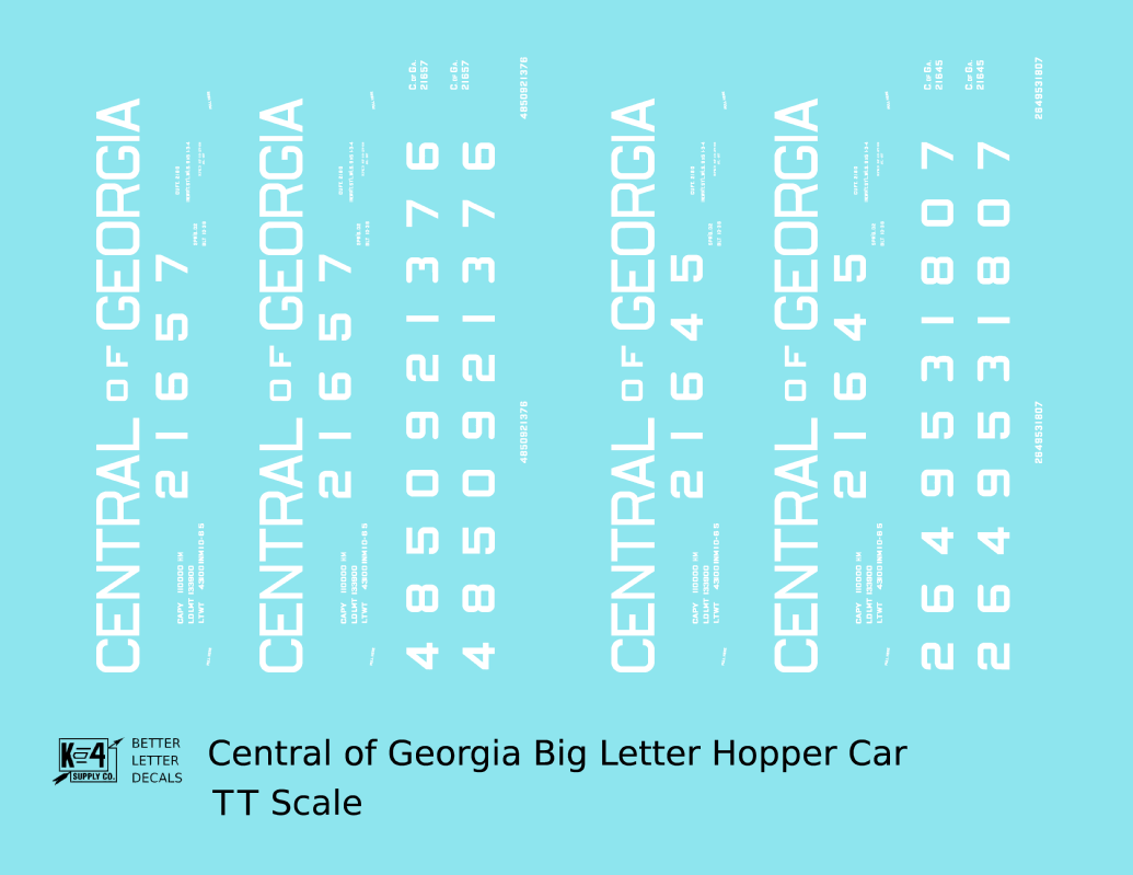 Central Of Georgia Offset Twin Hopper White Big Lettering