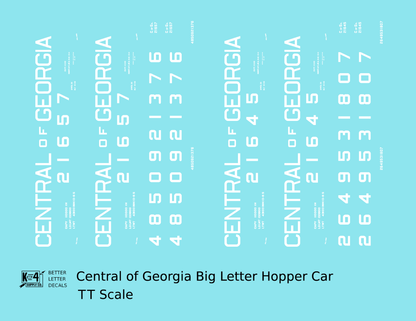 Central Of Georgia Offset Twin Hopper White Big Lettering