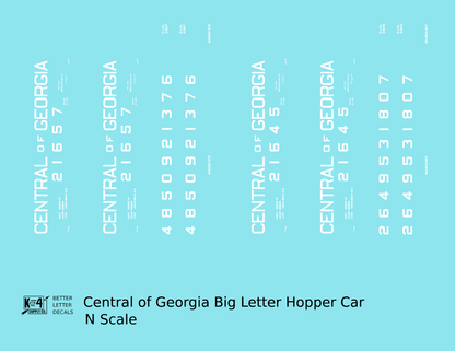 Central Of Georgia Offset Twin Hopper White Big Lettering