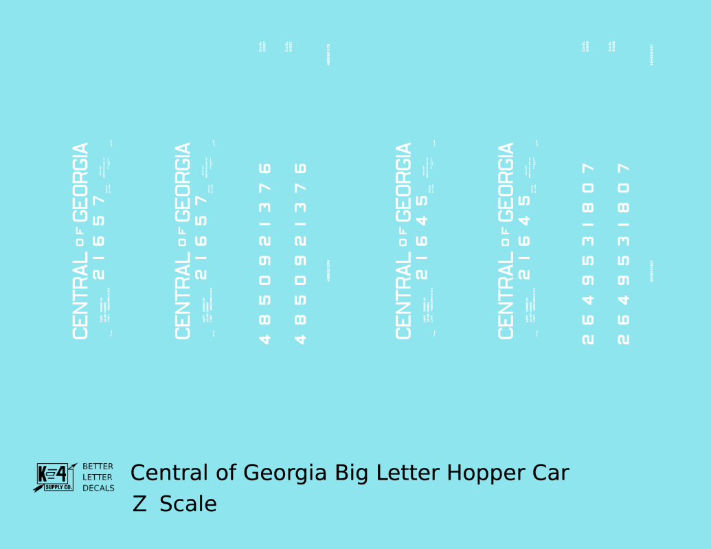 Central Of Georgia Offset Twin Hopper White Big Lettering