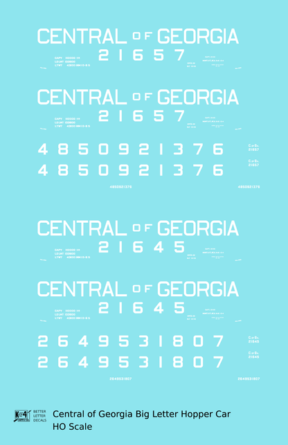 Central Of Georgia Offset Twin Hopper White Big Lettering