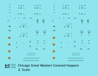 Chicago Great Western Covered Hopper Black
