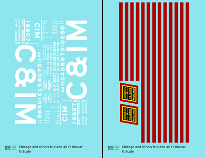 Chicago and Illinois Midland 40 Ft Boxcar 