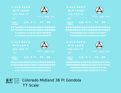 Colorado Midland 36 Ft Gondola White